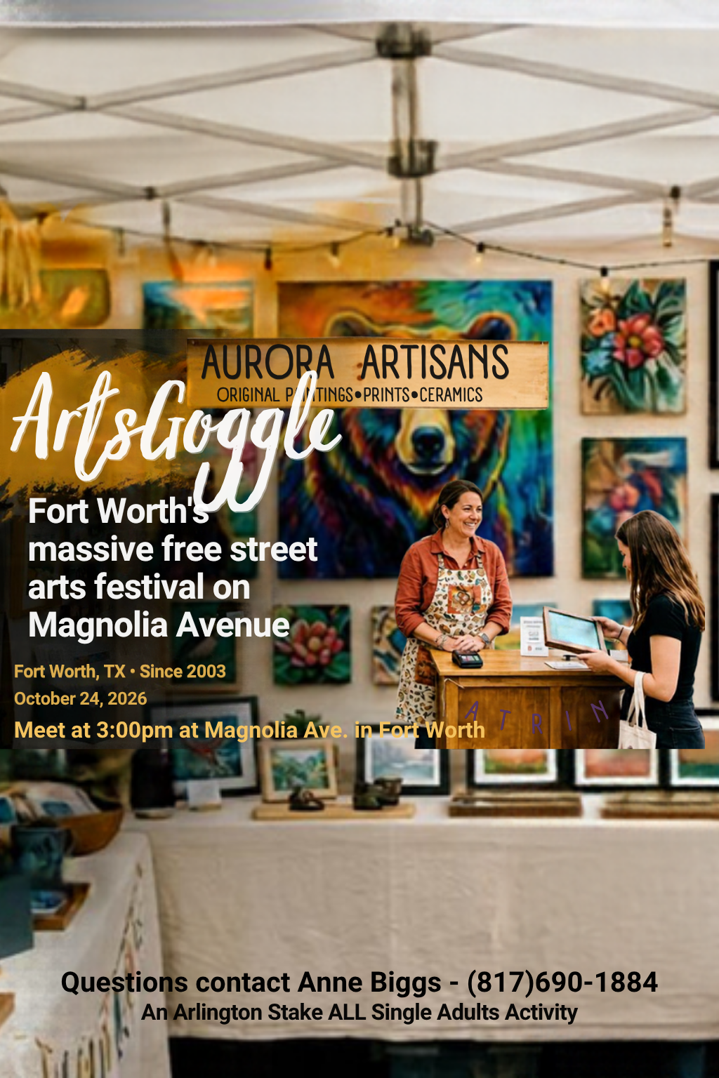 ArtsGoggle — Fort Worth's massive free street arts festival on Magnolia Avenue, October 24, 2026